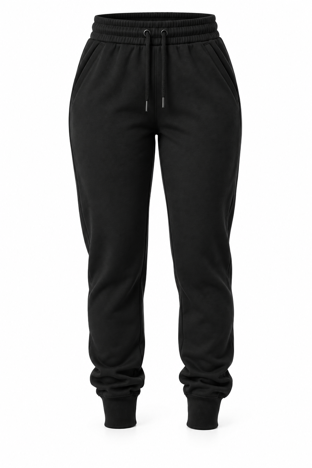 Calça jogger, linha feminina, vista frontal