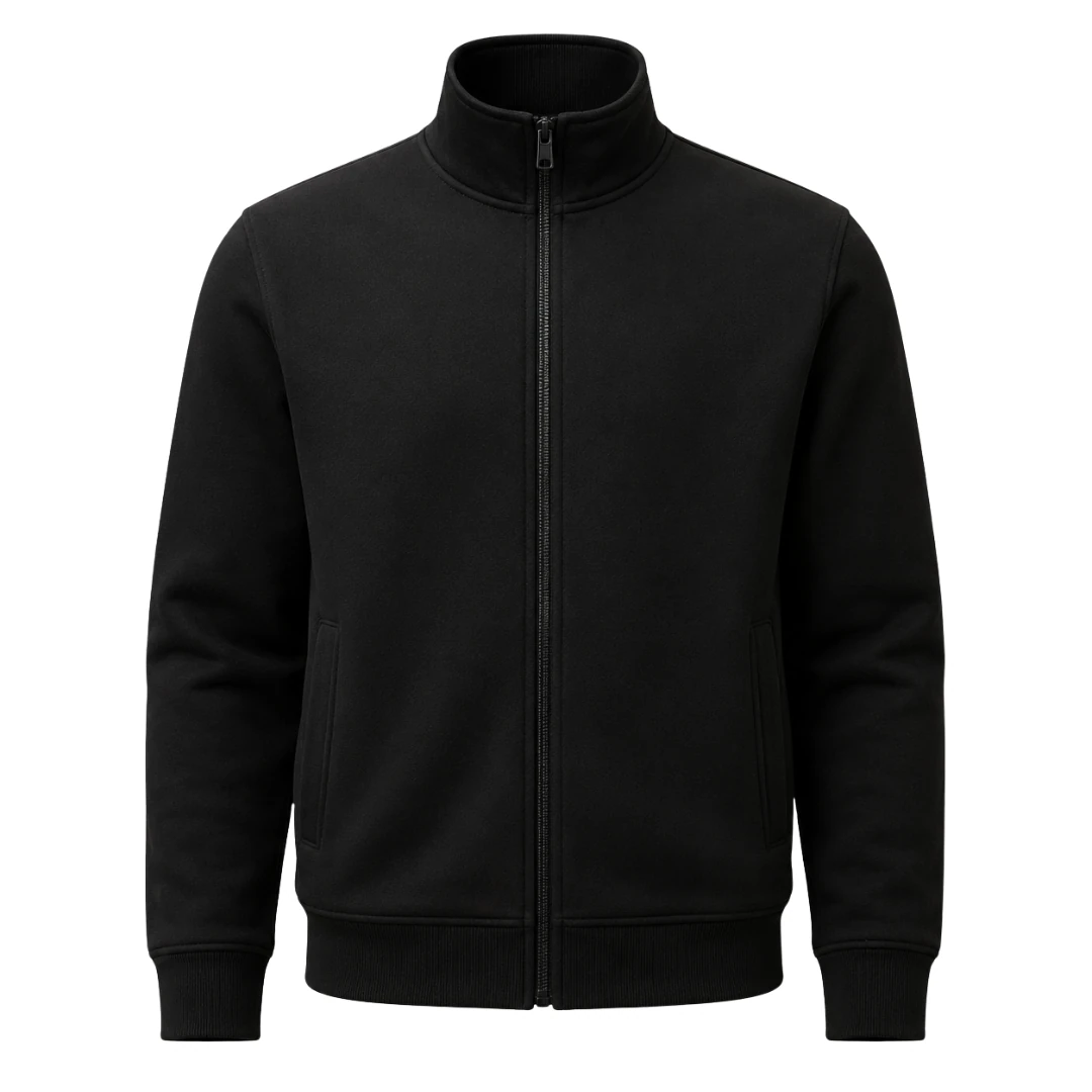 Moletom gola alta, linha masculina, vista frontal