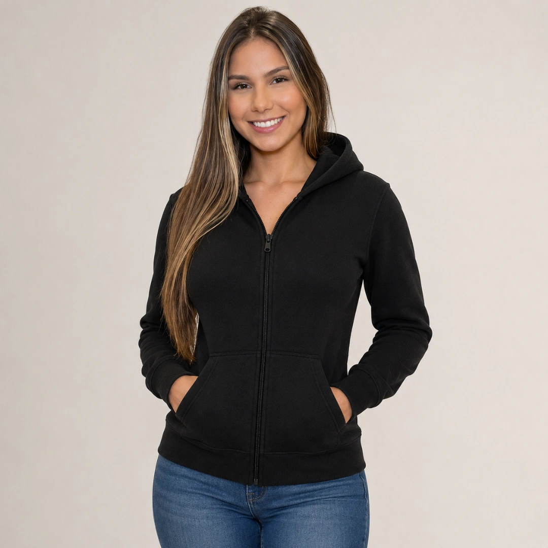 Moletom com zíper e capuz feminina · Regular ou oversized