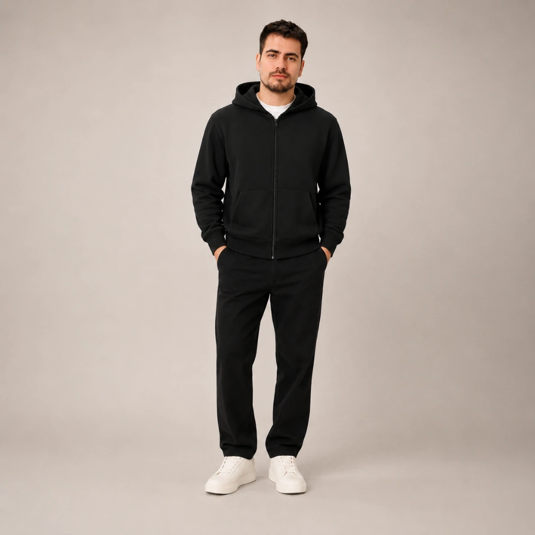 Moletom com zíper e capuz masculina · Regular ou oversized