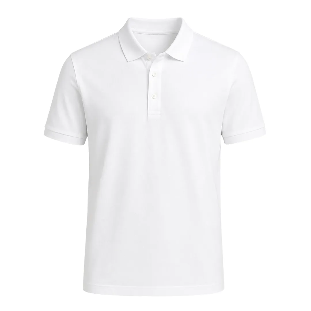 Camisa polo branca MAISON CARIOCA, foto de estúdio