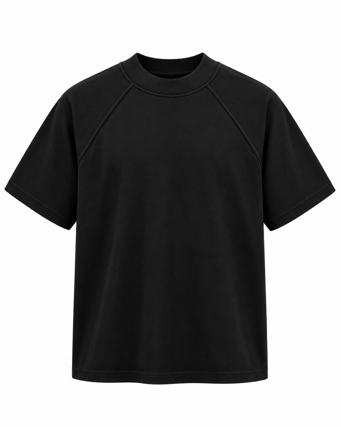 Raglan casual, linha masculina, vista frontal
