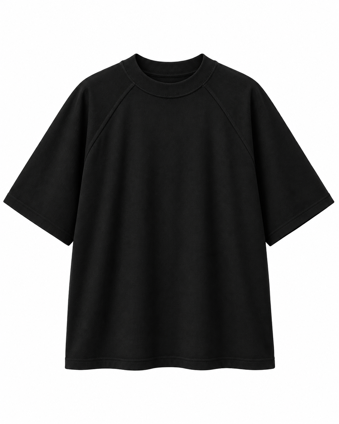 Raglan oversized, linha feminina, vista frontal