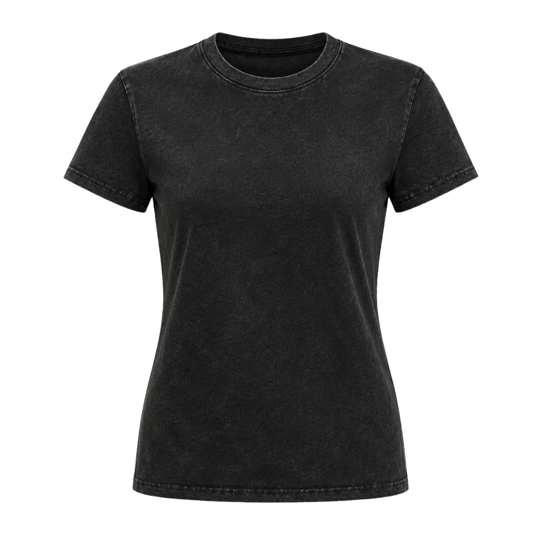 Camiseta estonada, linha feminina, vista frontal