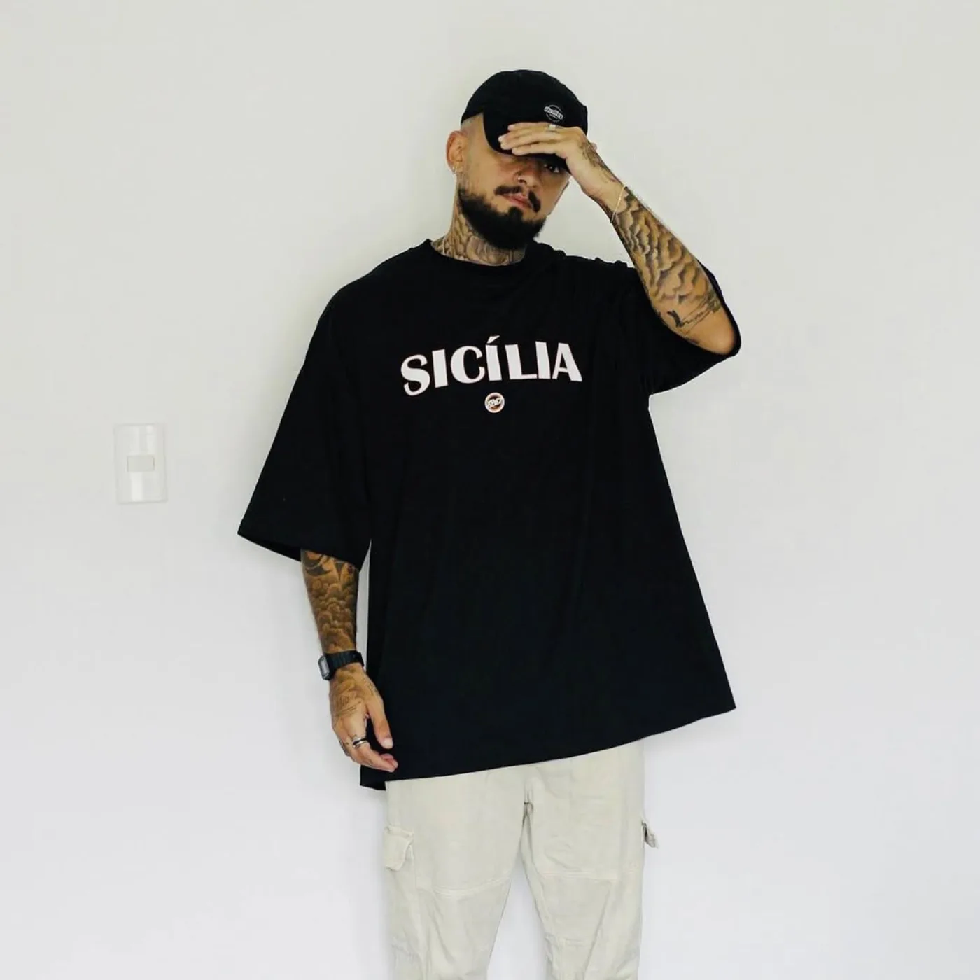 Camiseta oversized TOO67 estampa Sicília · MAISON CARIOCA